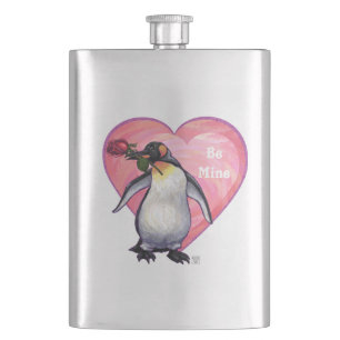 Petaca El día de San Valentín Penguin