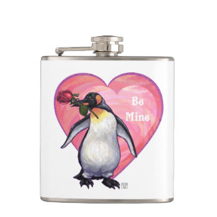 Petaca El día de San Valentín Penguin