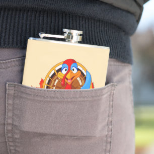 Petaca El Feliz Día de Turquía de SlipperyJoe deja a turk