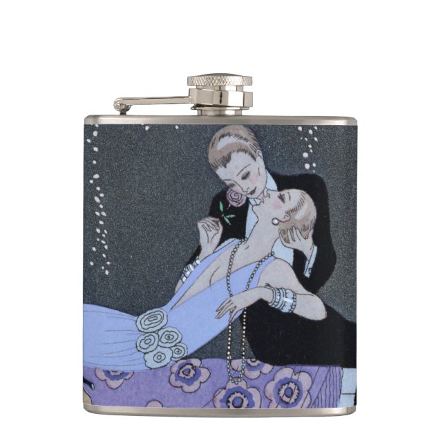 Petaca El fuego, el ilustracion para las "fetes galantes" (Anverso)