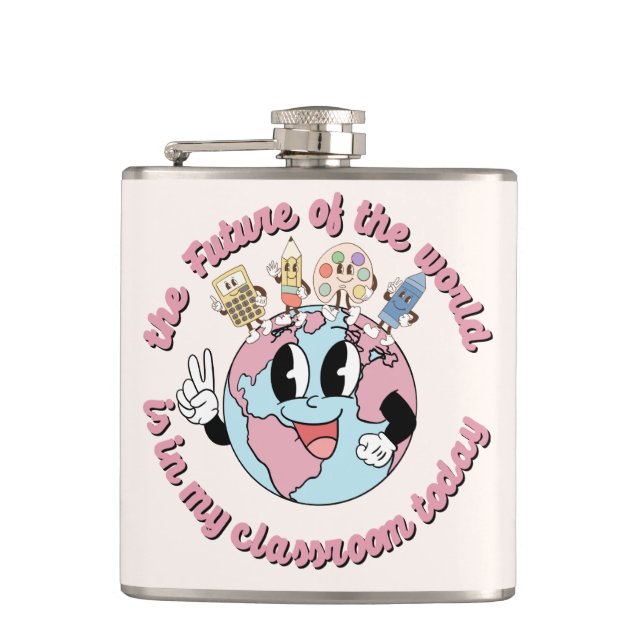 Petaca El futuro del mundo está en mi clase (Anverso)