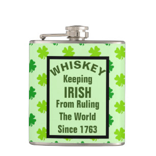 Petaca El gracioso Chiste irlandés del humor para beber 