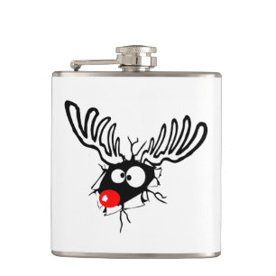 Petaca El gracioso Rudolph, el personalizado de los Navid
