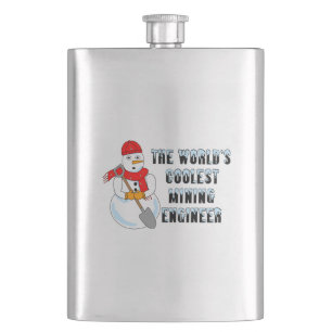 Petaca El hombre de nieve ingeniero de minas más genial