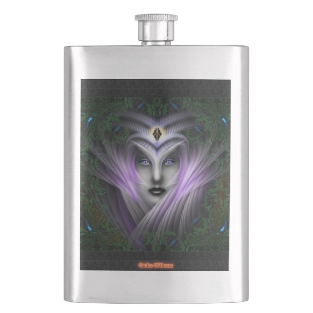 Petaca El Jardín De Los Sueños 8 oz Steel Flask (Anverso)