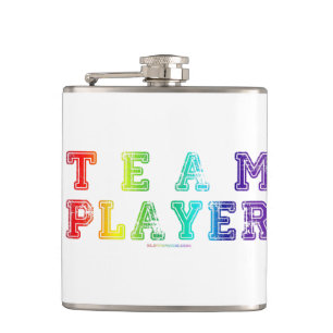 Petaca El jugador del equipo de SlipperyJoe lleno de lluv