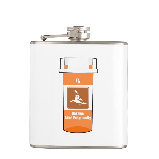 Petaca El Kayak Es Mi Medicina (Anverso)