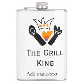 Petaca El maestro de la parrilla agregue el nombre de la 