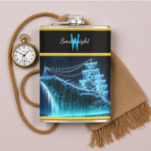 Petaca El majestuoso barco fantasma brilla en el océano n