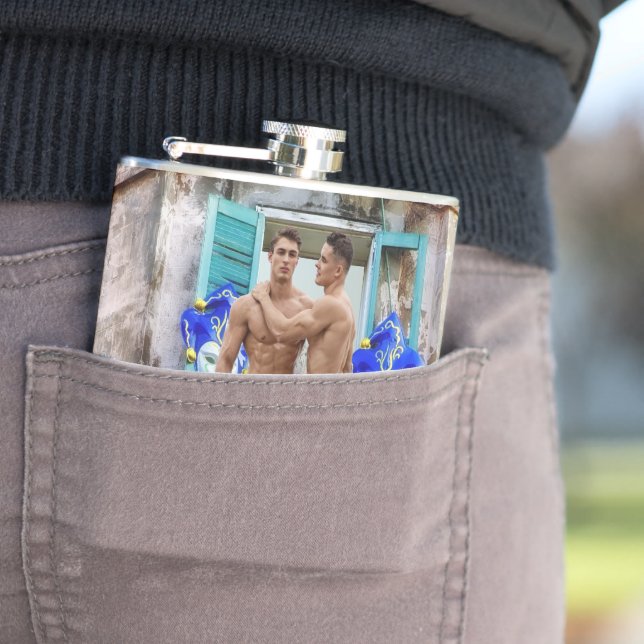 Petaca El Mardi Gras de SlipperyJoe Hombres Púrpura de co (In Situ)