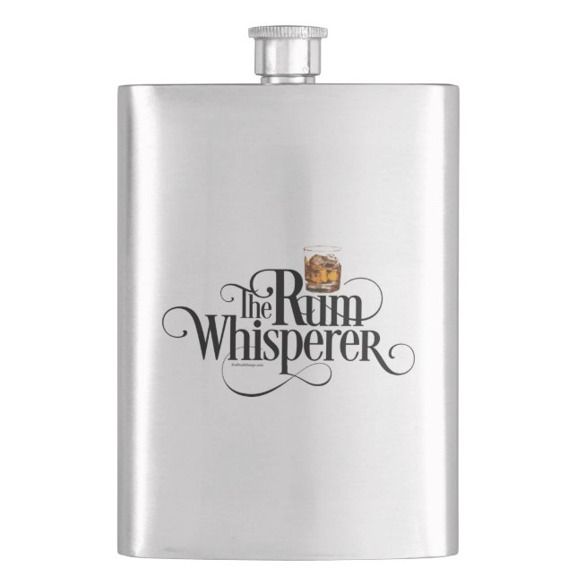 Petaca El matraz de Rum Whisperer (Anverso)