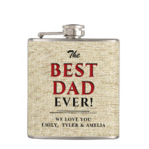 El mejor día del padre del beige rústico