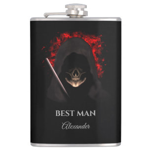 Petaca El mejor hombre novio regalo de la boda del frasco