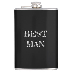 Petaca El mejor matraz negro Boda