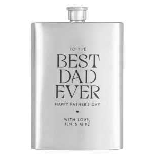 Petaca El mejor papá minimalista del día del padre modern
