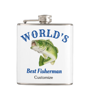 Petaca El mejor pescador del mundo, el mejor matraz envue