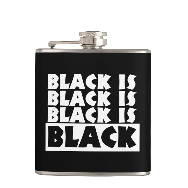 Petaca El negro es negro (Anverso)