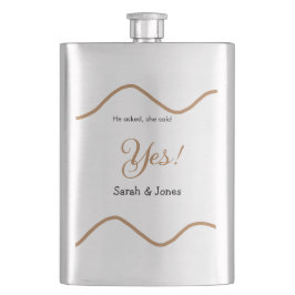 Petaca Él preguntó ella dijo que sí compromiso simple min