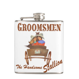 Petaca El regalo de Groomsmen, Boda de Cowboy occidental
