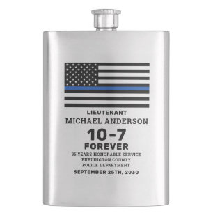 Petaca El regalo de jubilación de la policía personaliz