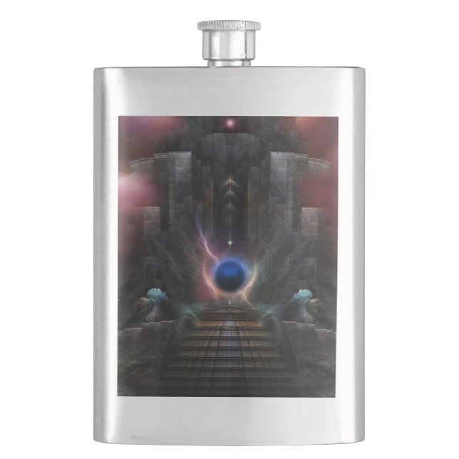 Petaca El Reino Del Osphilium 8 oz Flask (Anverso)