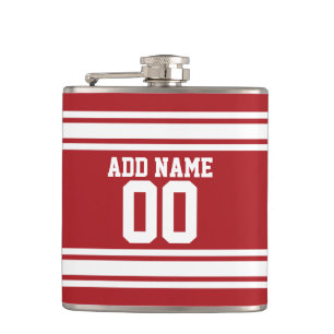 Petaca El rojo se divierte el jersey con su nombre y