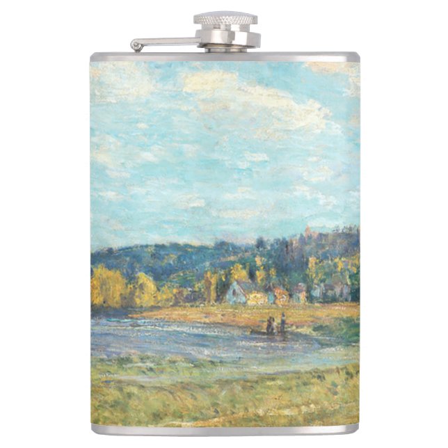 Petaca El Sena en Saint-Cloud Alfred Sisley (Anverso)