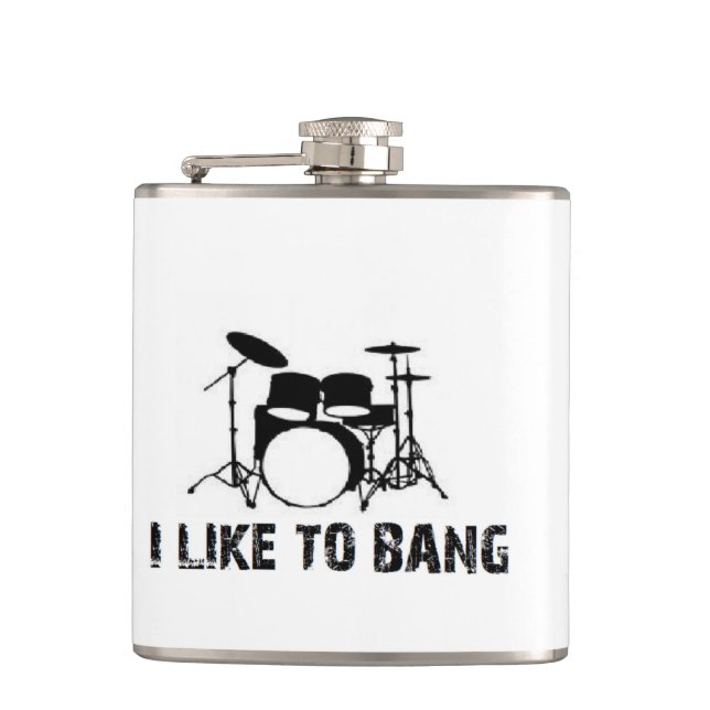 Petaca El tambor del batería del navidad teclea teclear (Anverso)