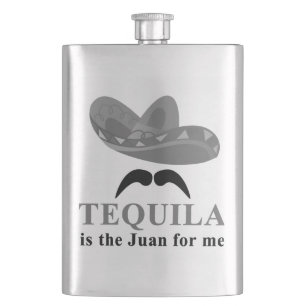 Petaca El Tequila es el Juan para mí frasco