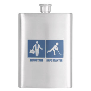 Petaca El trabajo es importante, el hockey es importante