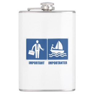 Petaca El Trabajo Es Importante, La Navegación Es Importa