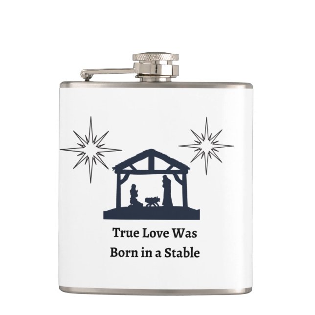 Petaca El verdadero amor nació en una estabilidad en un (Anverso)