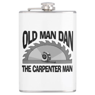 Petaca El viejo Dan Carpenter Man Lumber Builder es graci