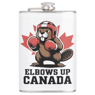 Petaca Elbows Up Canada   Quirky Canadian Pride Gift
