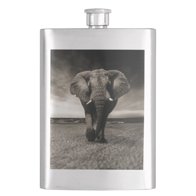 Petaca Elefante a la carrera (Anverso)
