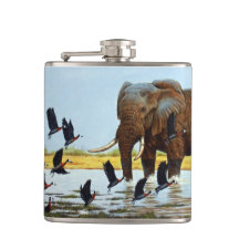 Elefante de frasco y patos