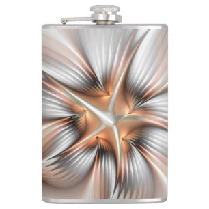 Petaca Elegancia floral modernidad Resumen arte fractal