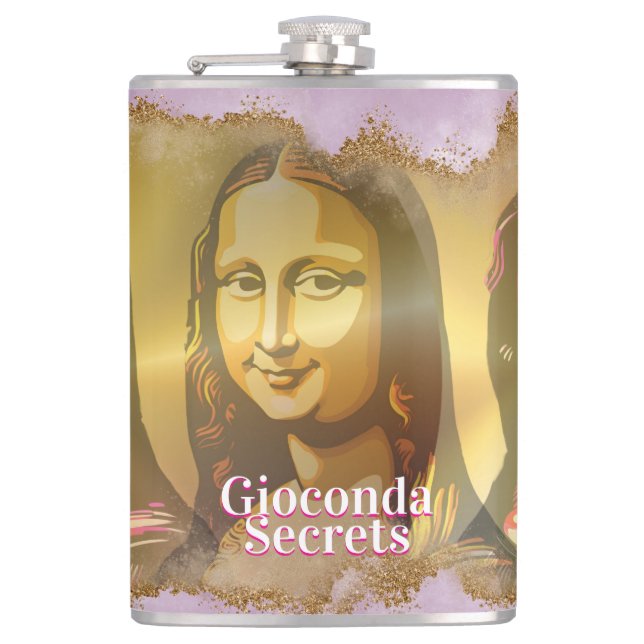 Petaca Elegant Mona Lisa Gioconda Leonardo Da Vinci (Anverso)