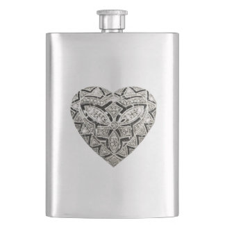 Petaca Elegante cardíaca de diseño