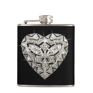 Petaca Elegante cardíaca de diseño
