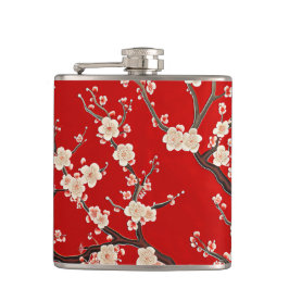 Petaca Elegante ciruela roja