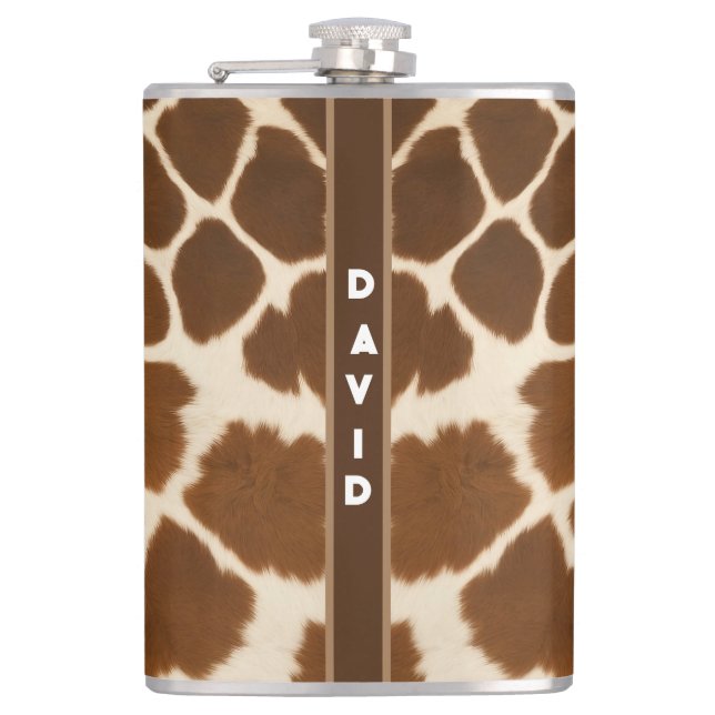 Petaca Elegante colección popular de cuero falso de vaca (Anverso)