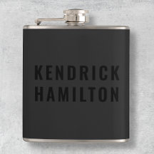 Elegante Moderno Minimalista Simple Negro