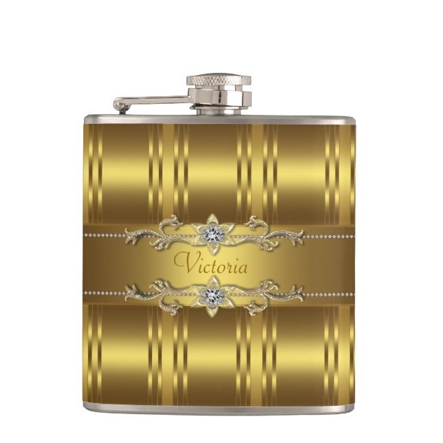 Petaca Elegante Oro (Anverso)