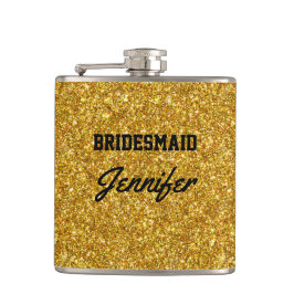 Petaca Elegante Purpurina de oro negro Brooch Bridesmaids