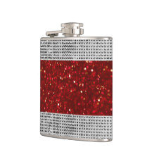 Elegante Purpurina rojo licor Vinyl Envolvente