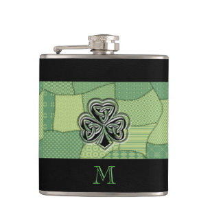 Petaca Elegante trendy y afortunada chispa irlandesa de s