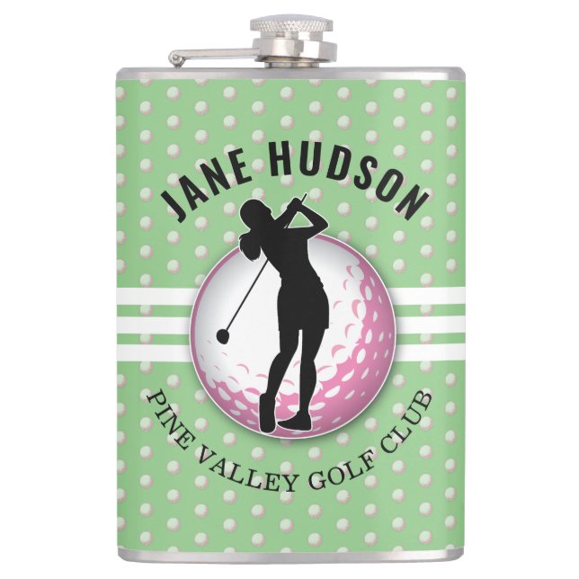 Petaca Elegantes mujeres Golfer Design Flask (Anverso)