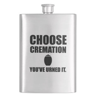 Petaca Elija la cremación usted Urned él