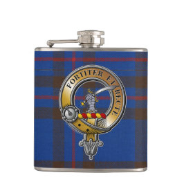 Petaca Elliot Tartan & Badge